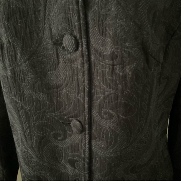 JESSICA, BLACK SPRING/FALL DRESSED COAT, SIZE: 18 - Picture 2 of 16